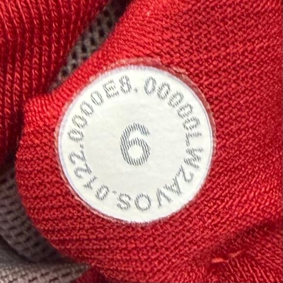 LULULEMON Energy Bra Long Line Medium Support B/C Cup Size 6 Dark Red - Picture 6 of 6